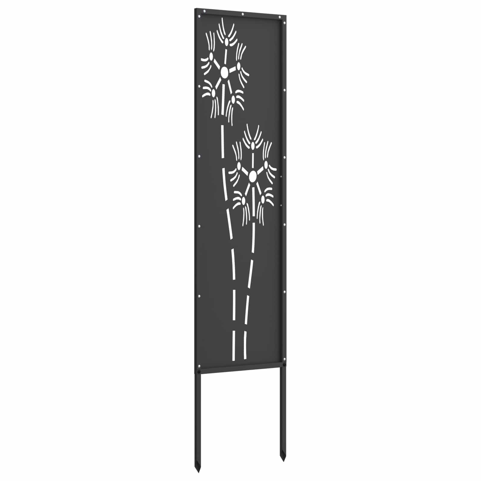 Sodo privatumo ekranas „Fretwork“ Juoda 32 x 140 cm