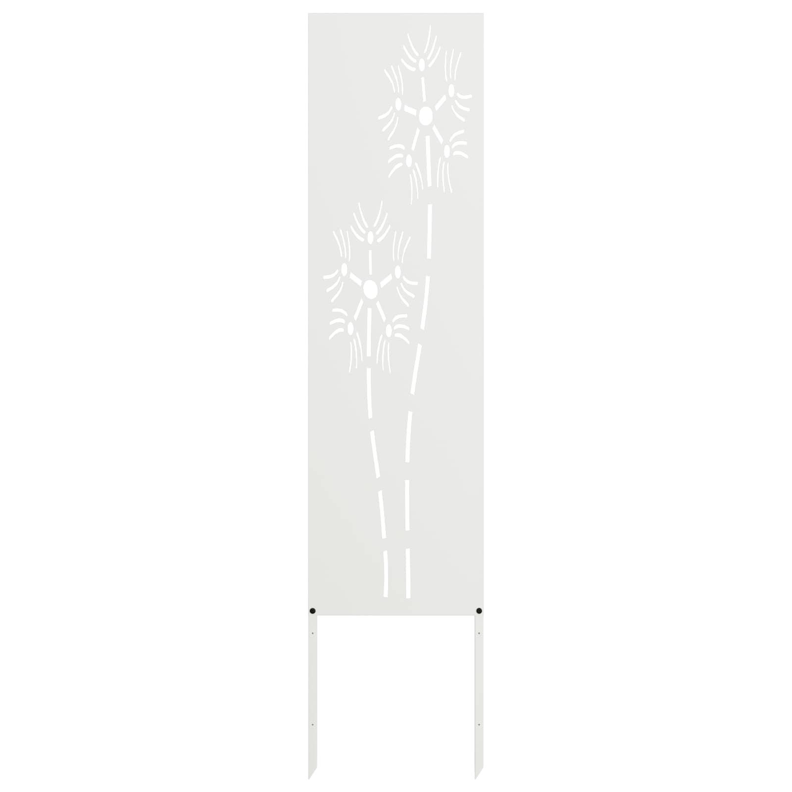 Dārza privātuma ekrāns "Fretwork" balts 32 x 140 cm