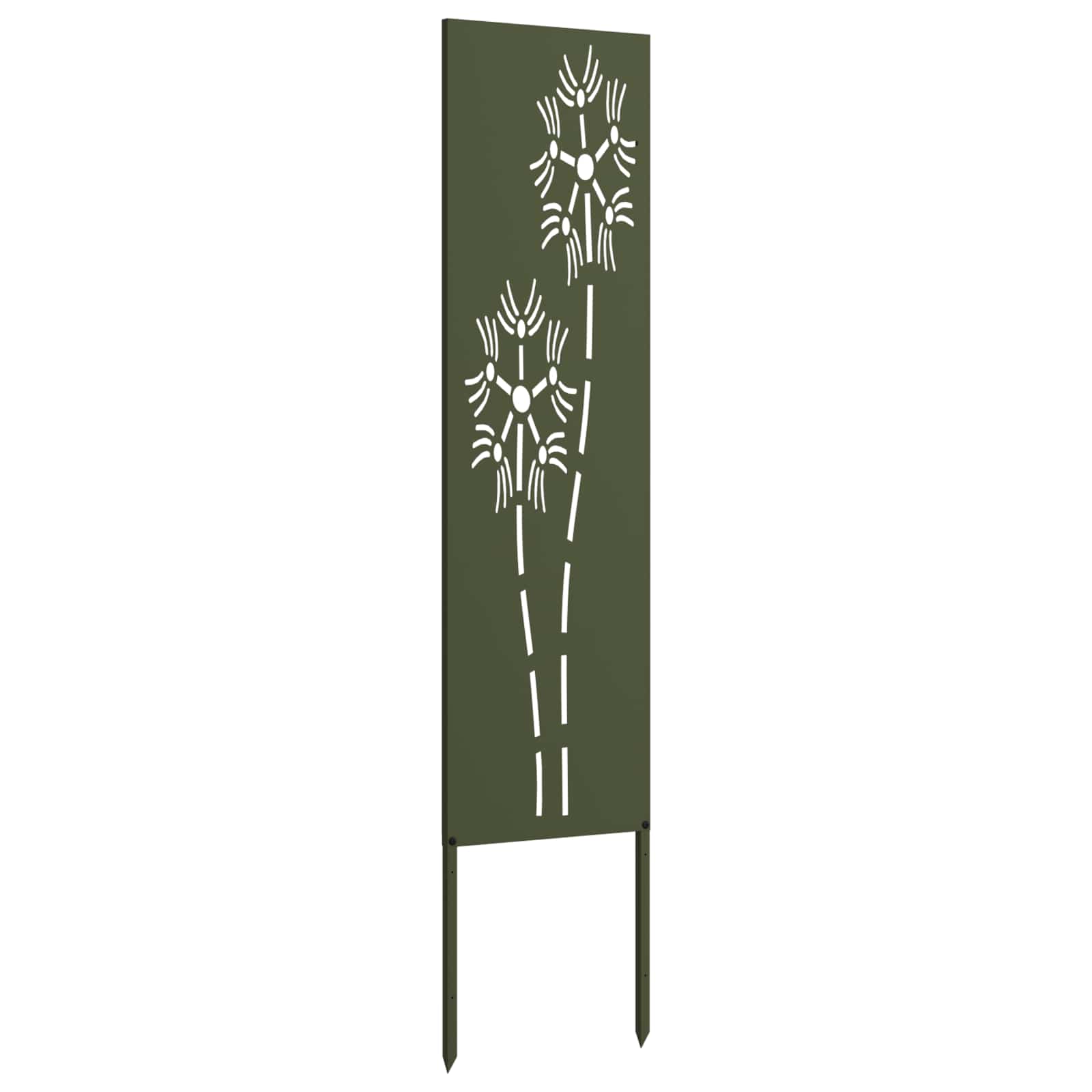 Sodo privatumo ekranas „Fretwork“ Alyvuogių žalia 32 x 140 cm