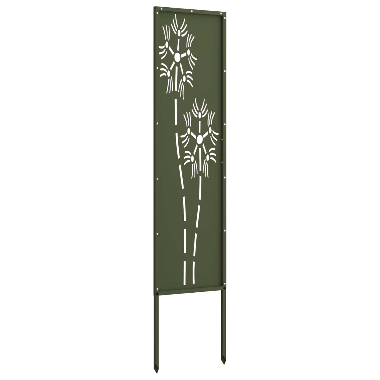 Sodo privatumo ekranas „Fretwork“ Alyvuogių žalia 32 x 140 cm