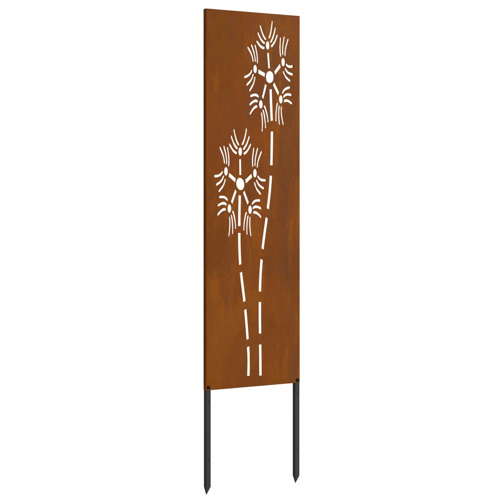 Sodo privatumo ekranas „Fretwork“ Rūdijanti 32 x 140 cm