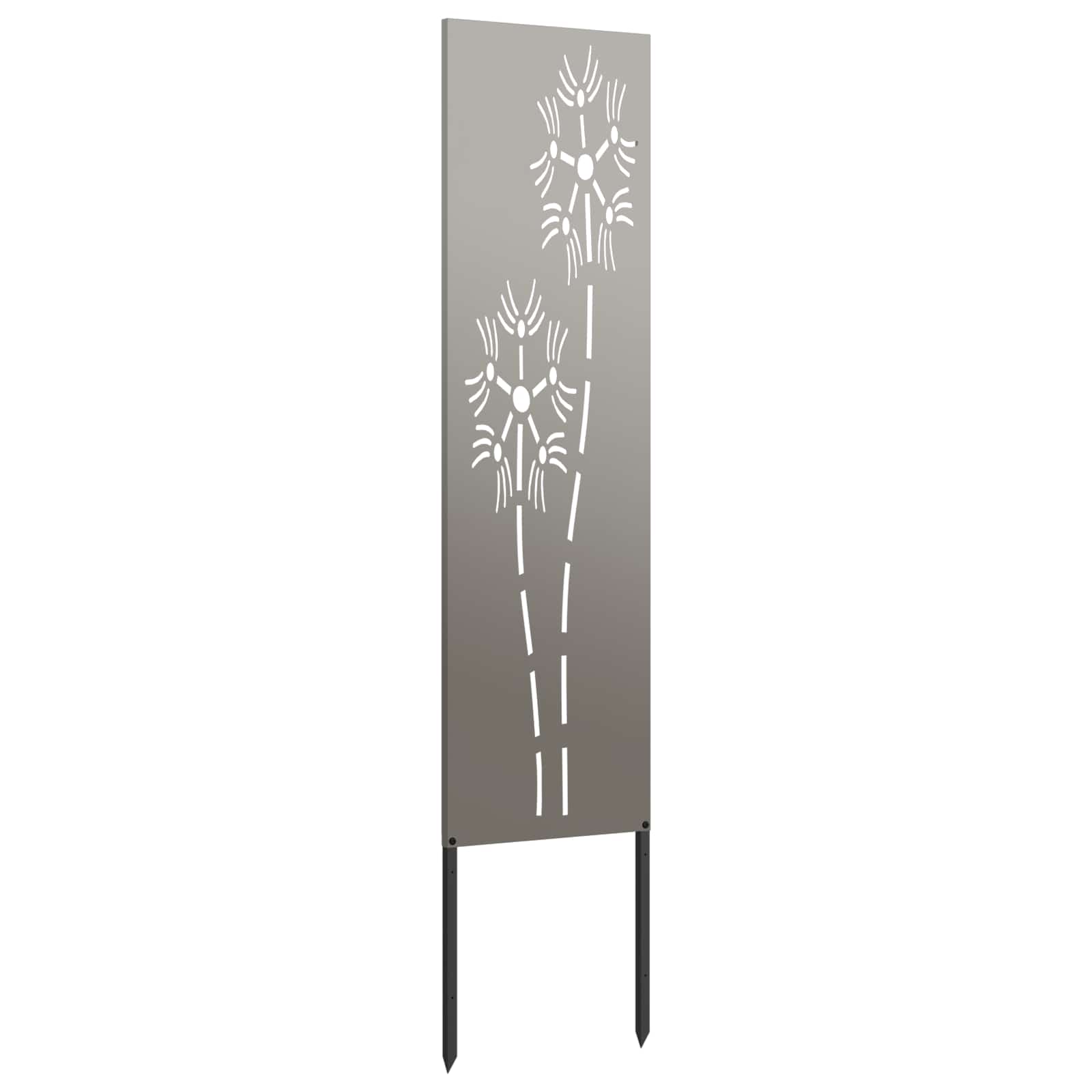 Sodo privatumo ekranas „Fretwork“ Rūdijanti 32 x 140 cm