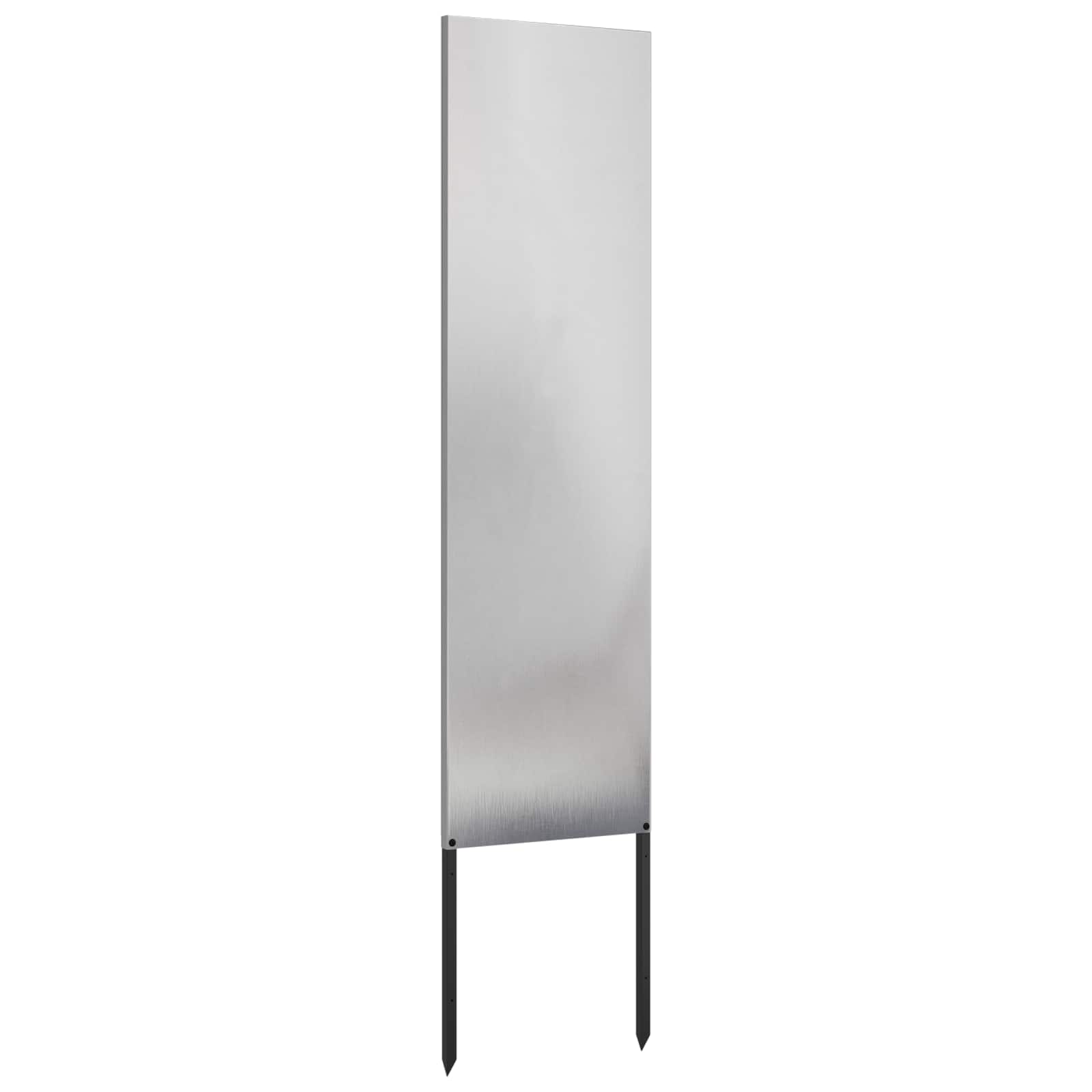Sodo privatumo ekranas Sidabro 32 x 140 cm Nerūdijantis plienas