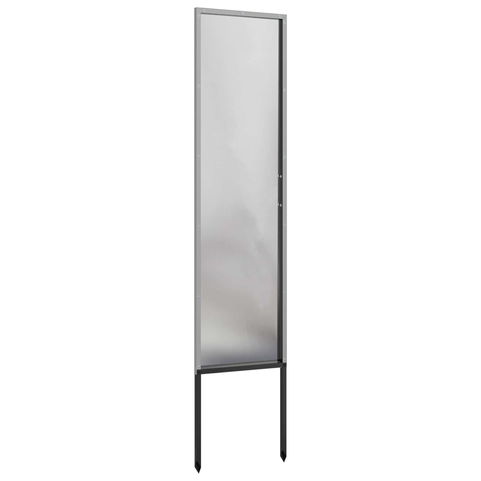 Sodo privatumo ekranas Sidabro 32 x 140 cm Nerūdijantis plienas