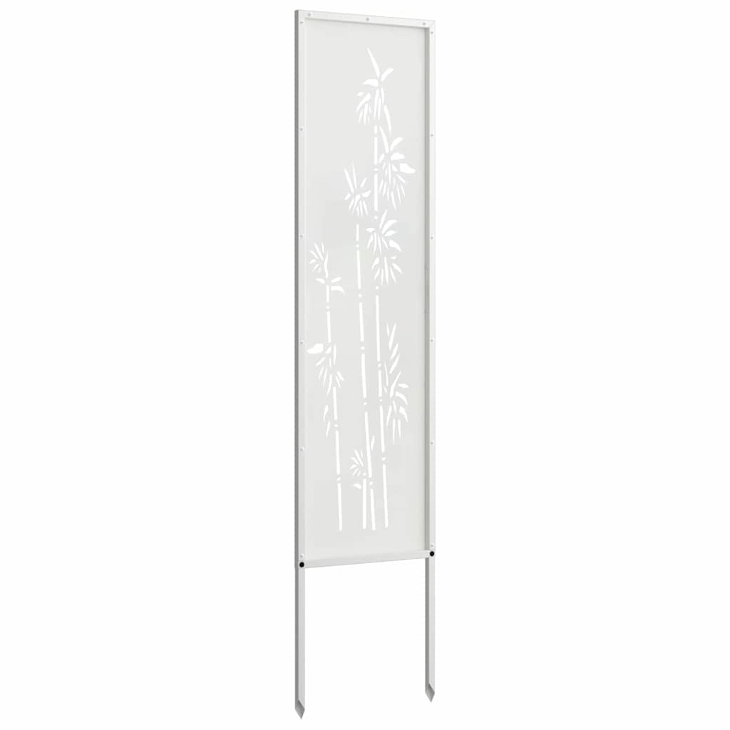 Garden Privacy Screen Floral White 32 x 140 cm