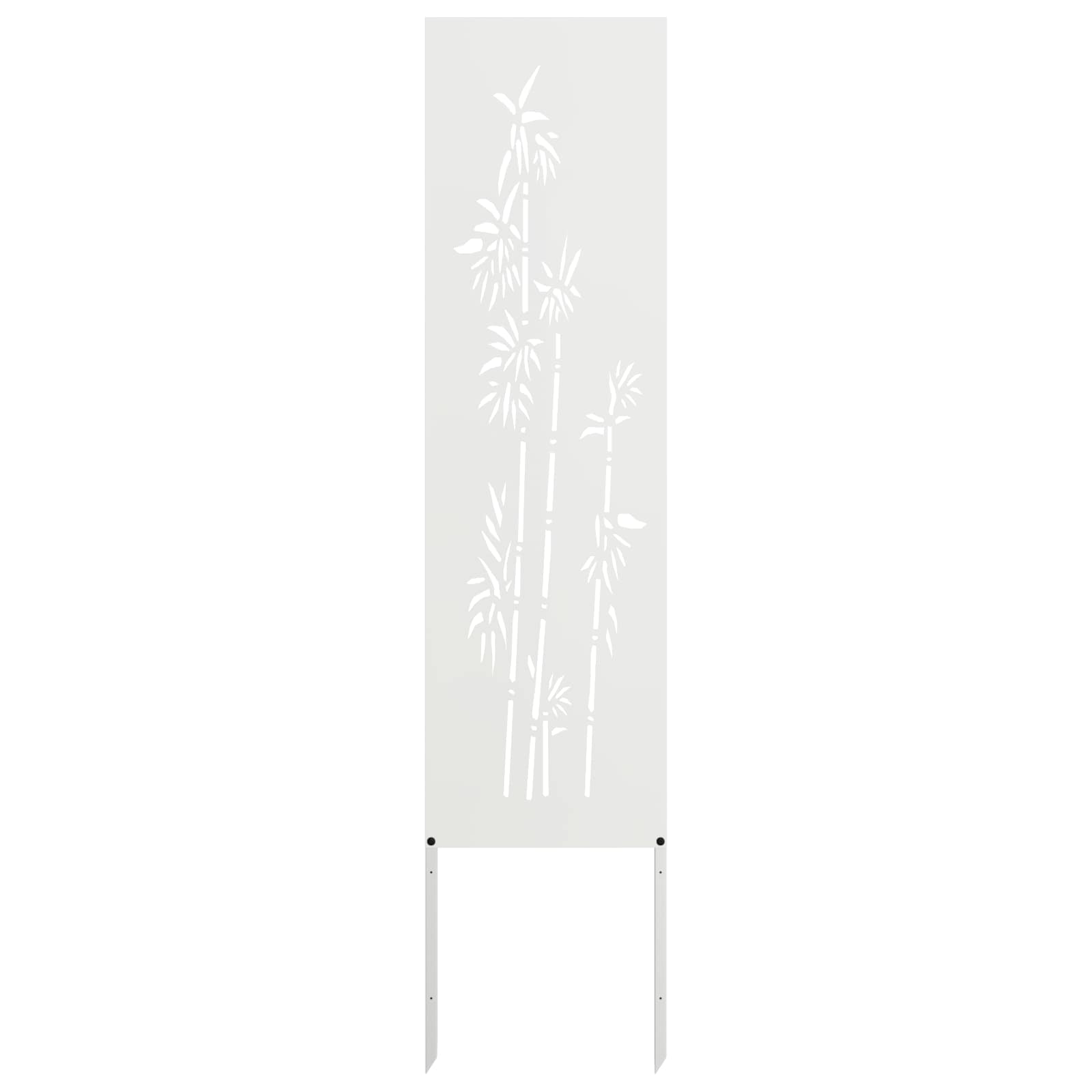 Garden Privacy Screen Floral White 32 x 140 cm