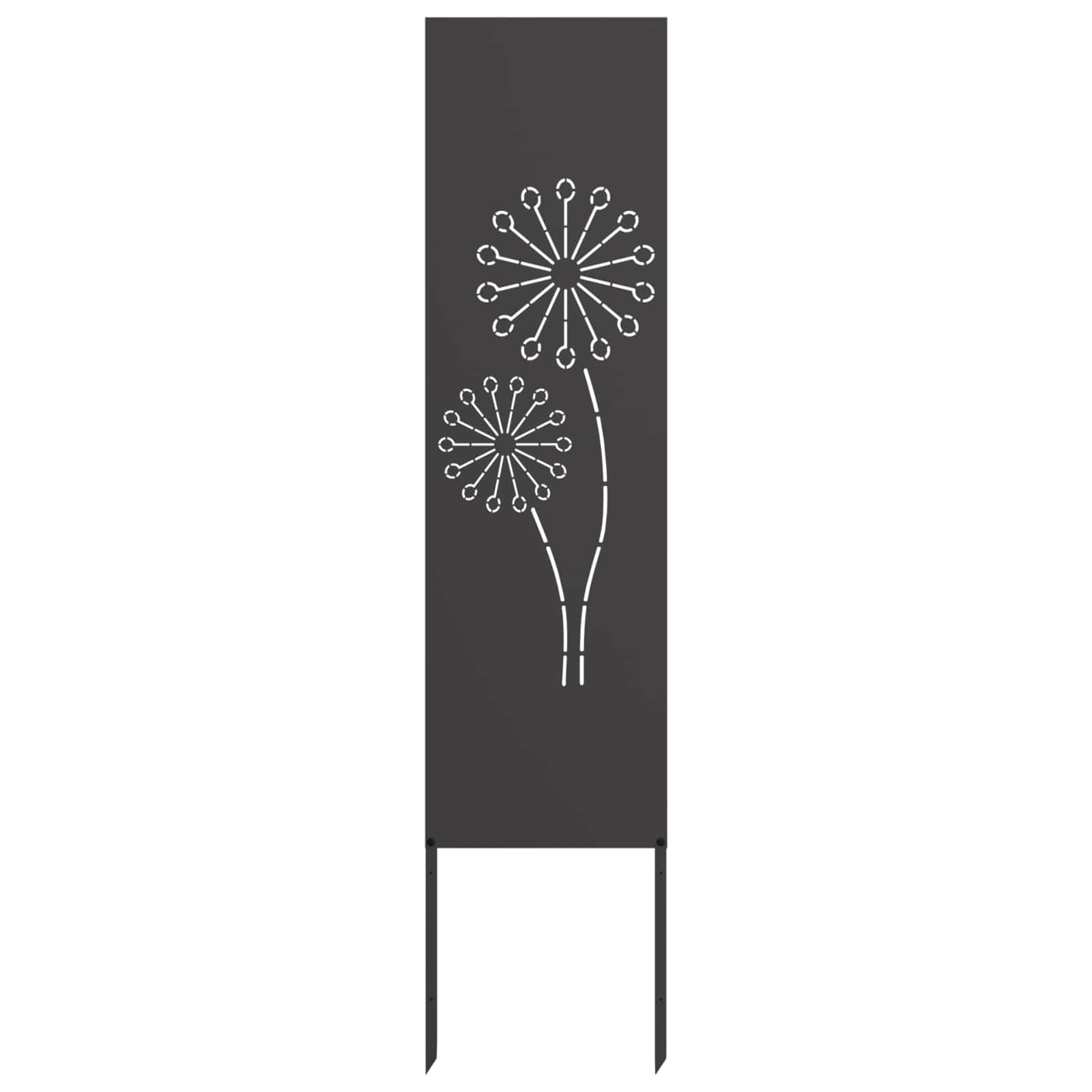 Garden Privacy Screen Fretwork Black 32 x 140 cm