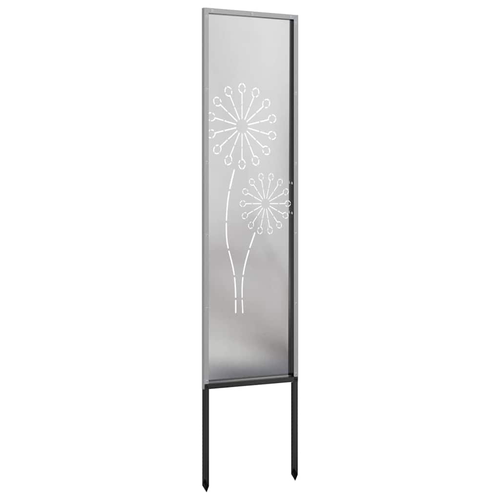 Sodo privatumo ekranas Sidabro 32 x 140 cm Nerūdijantis plienas