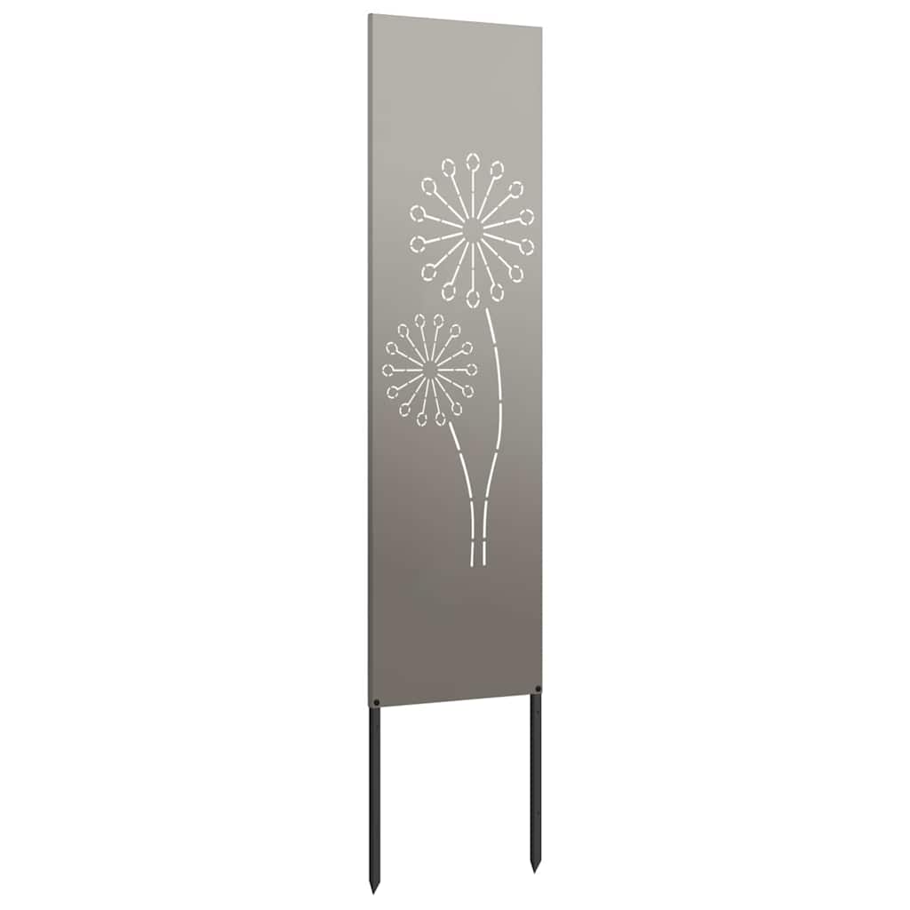 Garden Privacy Screen "Fretwork" Rusted 32 x 140 cm