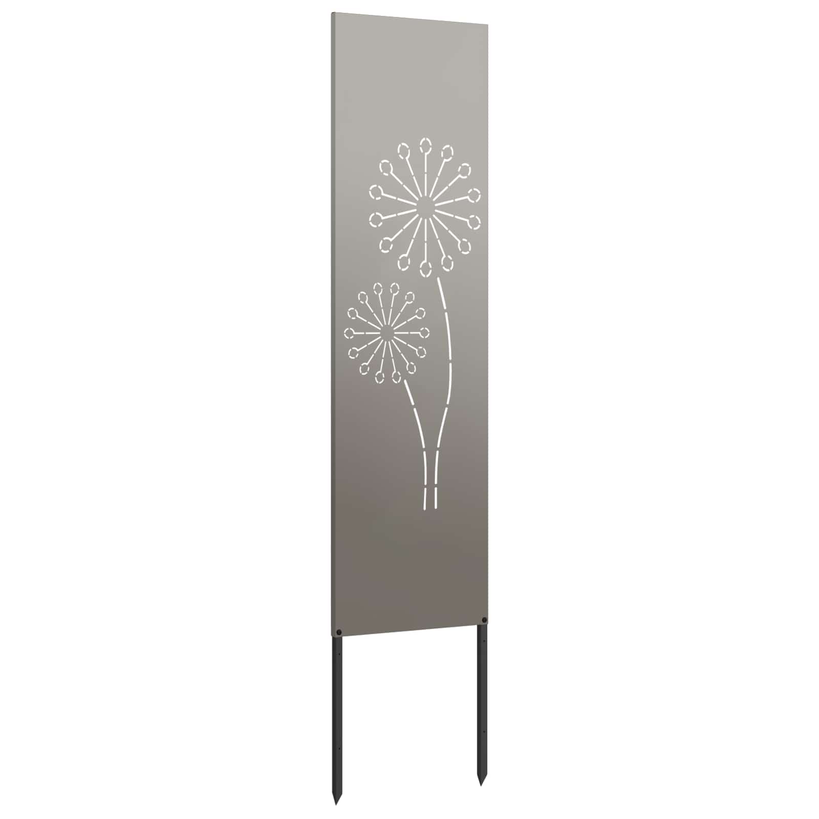 Sodo privatumo ekranas „Fretwork“ Rūdijanti 32 x 140 cm