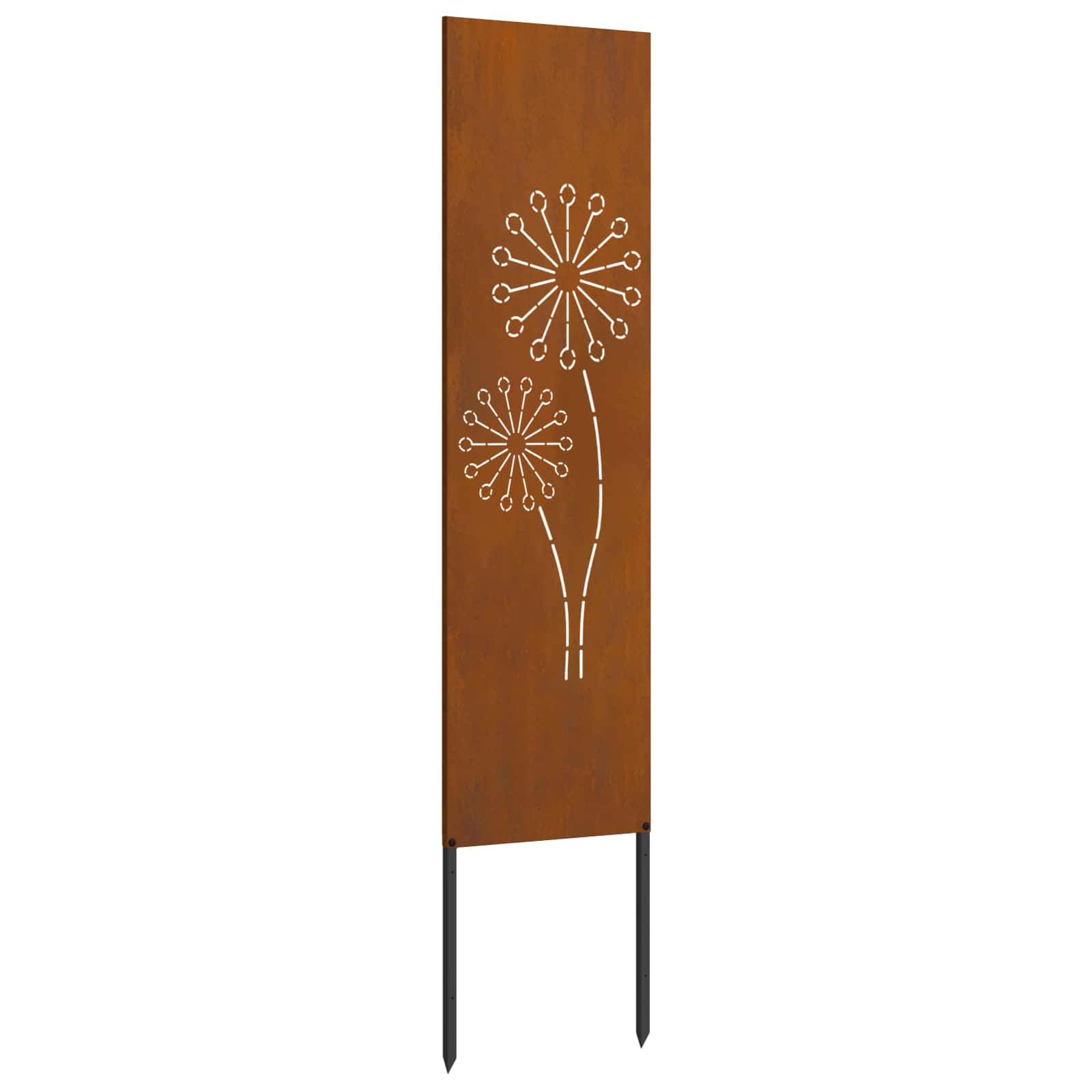 Sodo privatumo ekranas „Fretwork“ Rūdijanti 32 x 140 cm