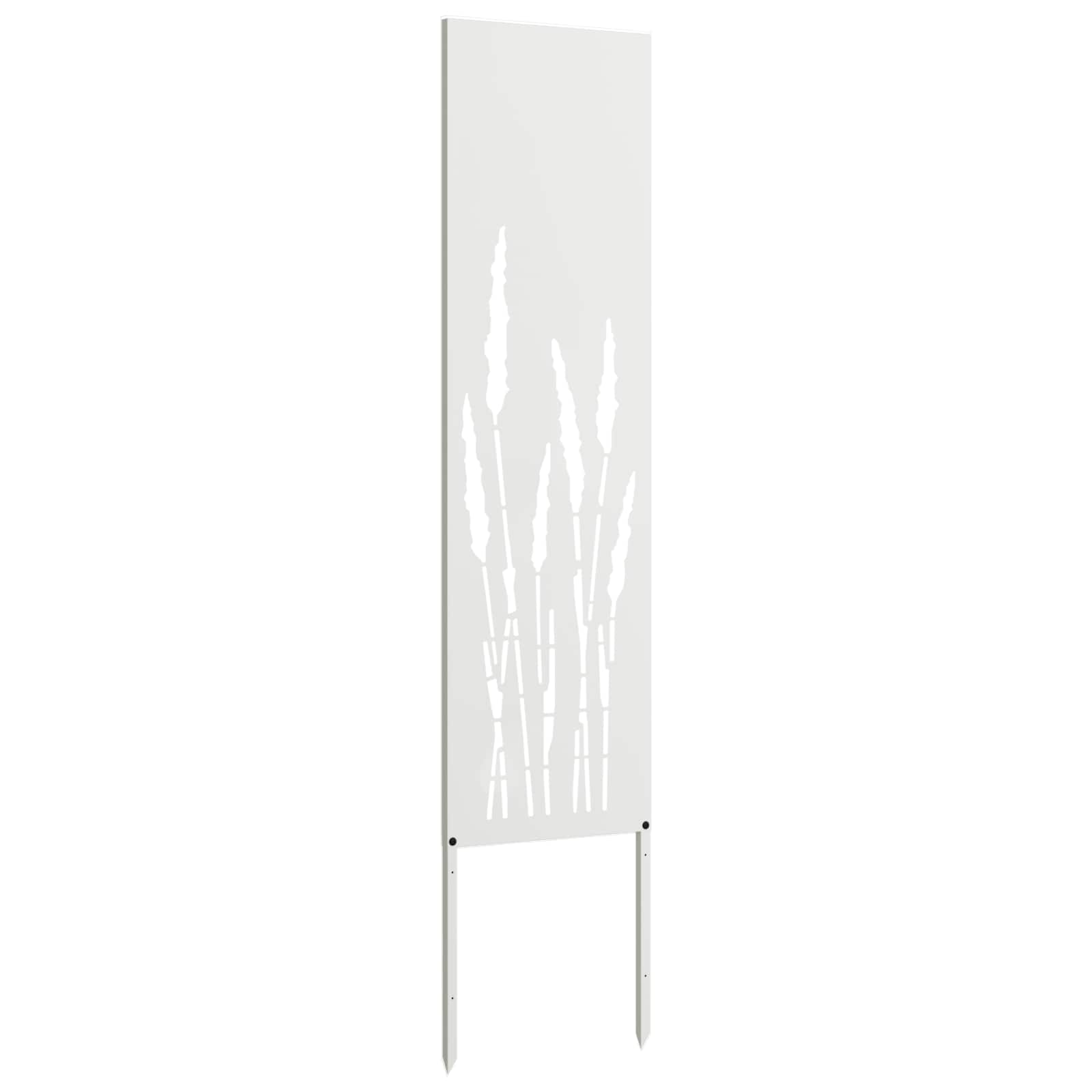 Sodo privatumo ekranas „Fretwork“ Balta 32 x 140 cm