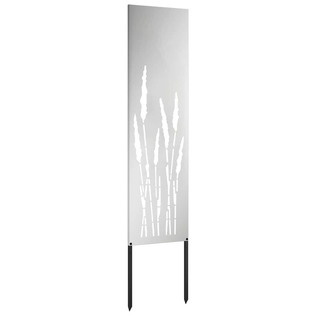 Dārza privātuma ekrāns „Fretwork“ Sudrabs 32 x 140 cm