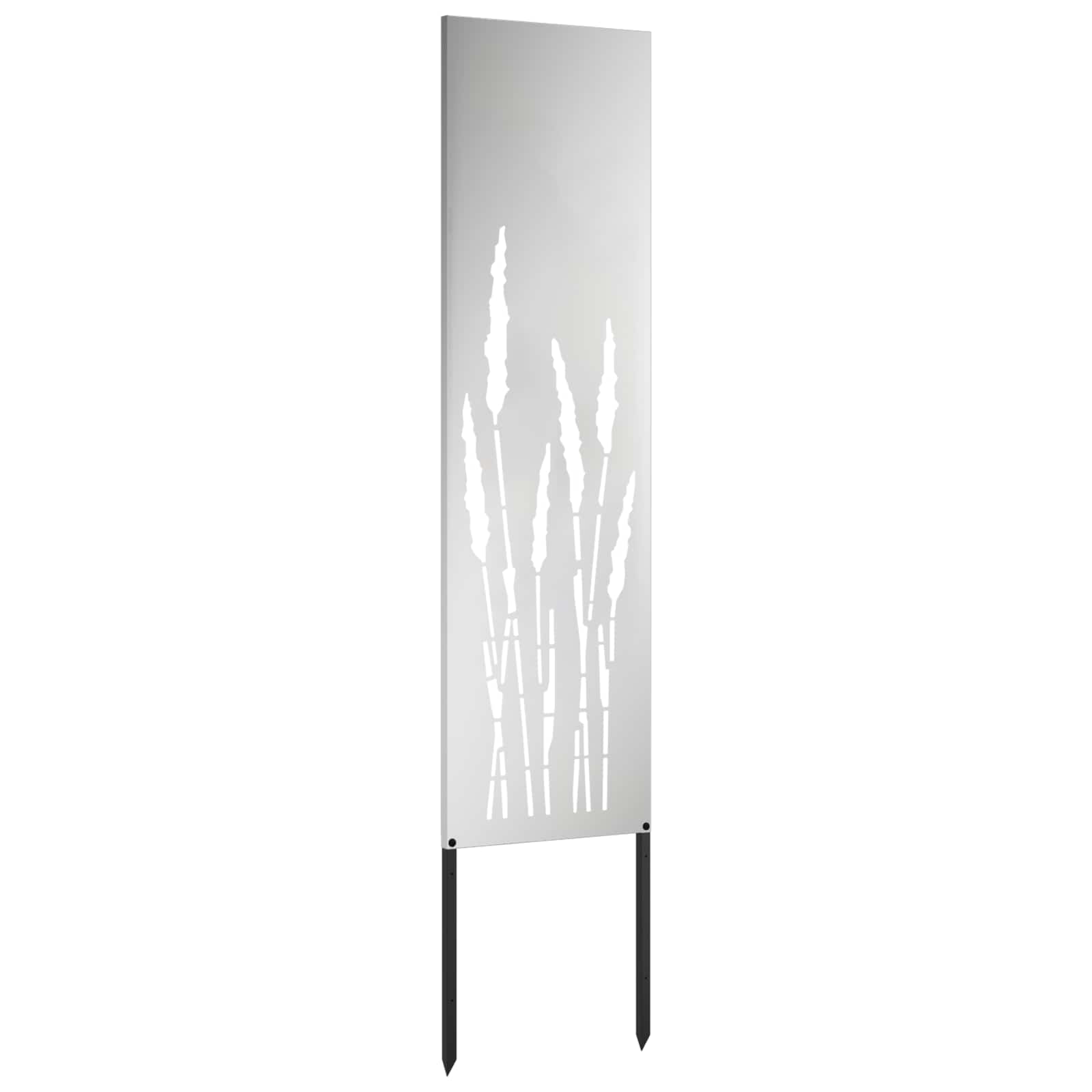 Dārza privātuma ekrāns „Fretwork“ Sudrabs 32 x 140 cm