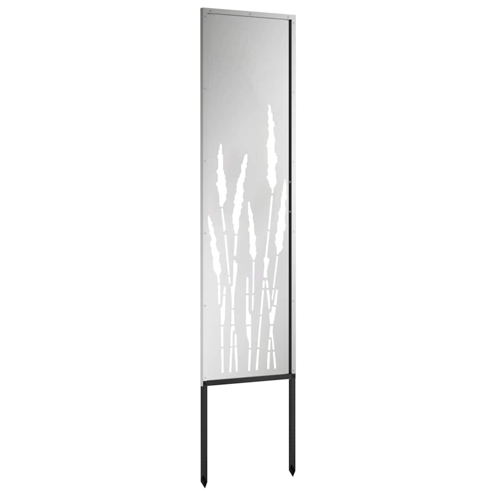 Dārza privātuma ekrāns „Fretwork“ Sudrabs 32 x 140 cm