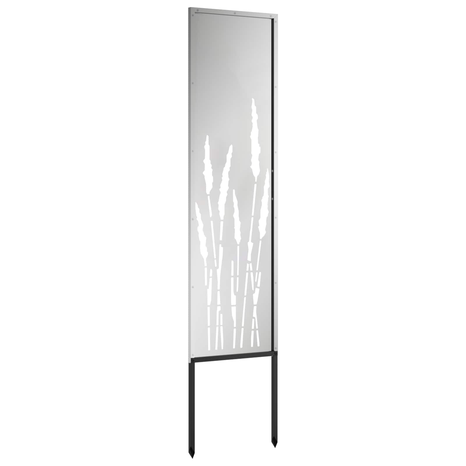 Dārza privātuma ekrāns „Fretwork“ Sudrabs 32 x 140 cm