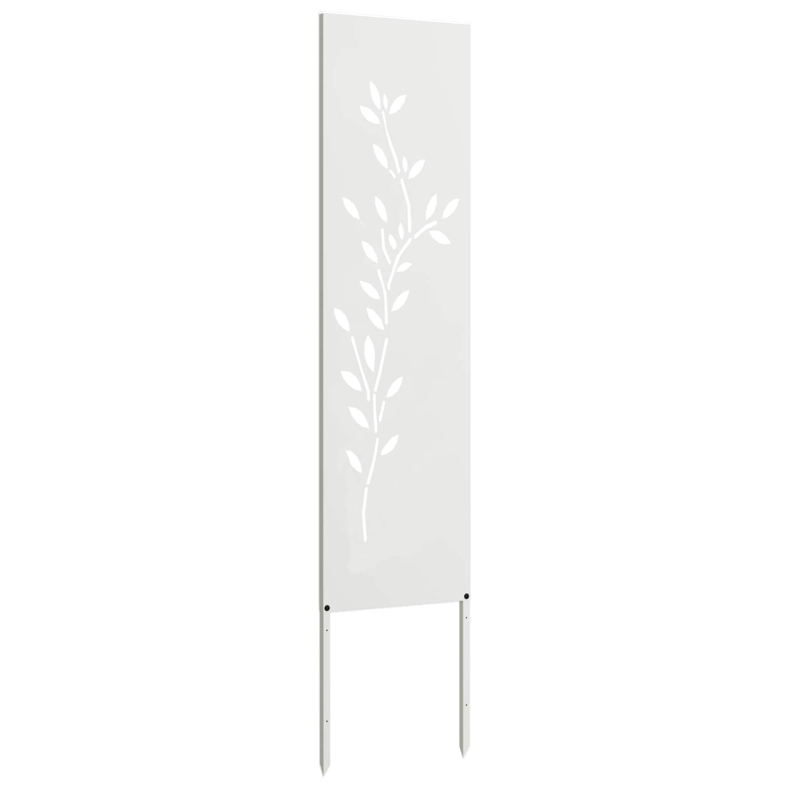 Sodo privatumo ekranas Gėlių Balta 32 x 140 cm