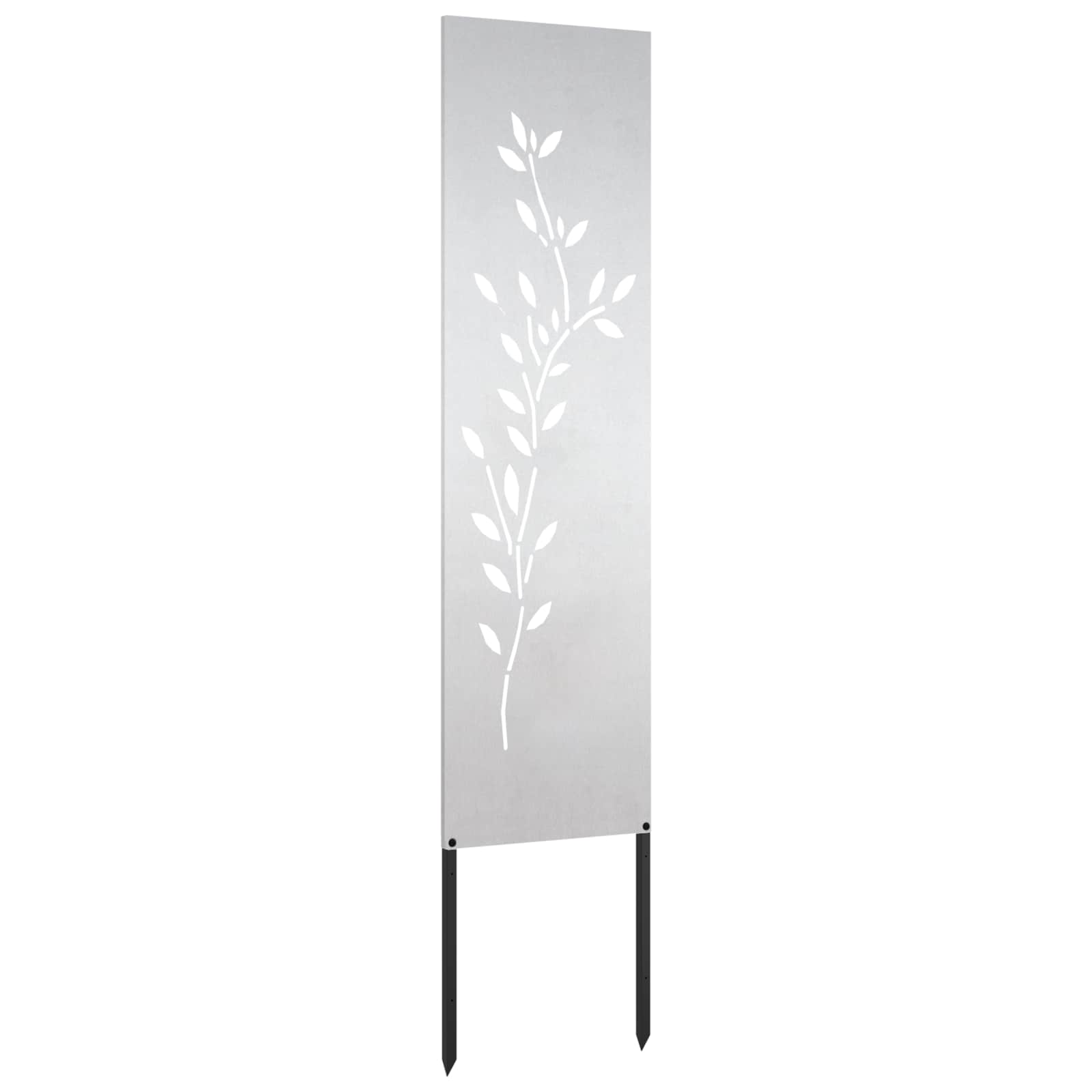 Sodo privatumo ekranas Sidabro 32 x 140 cm Nerūdijantis plienas