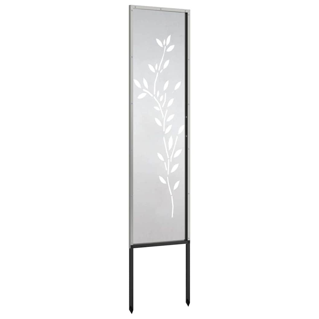 Sodo privatumo ekranas Sidabro 32 x 140 cm Nerūdijantis plienas