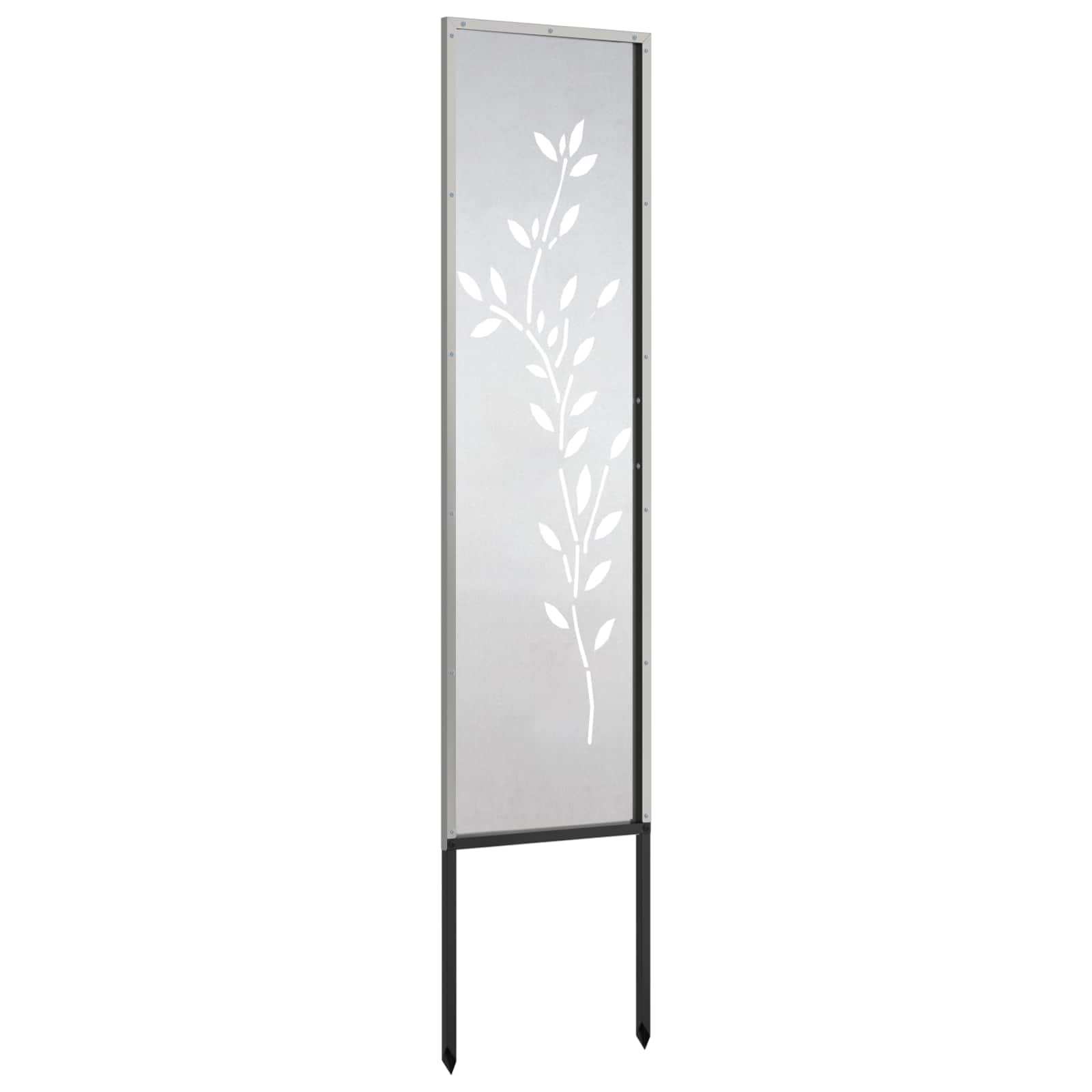 Sodo privatumo ekranas Sidabro 32 x 140 cm Nerūdijantis plienas