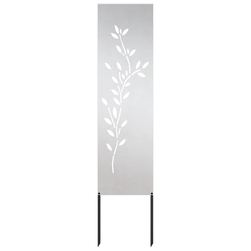 Sodo privatumo ekranas Sidabro 32 x 140 cm Nerūdijantis plienas
