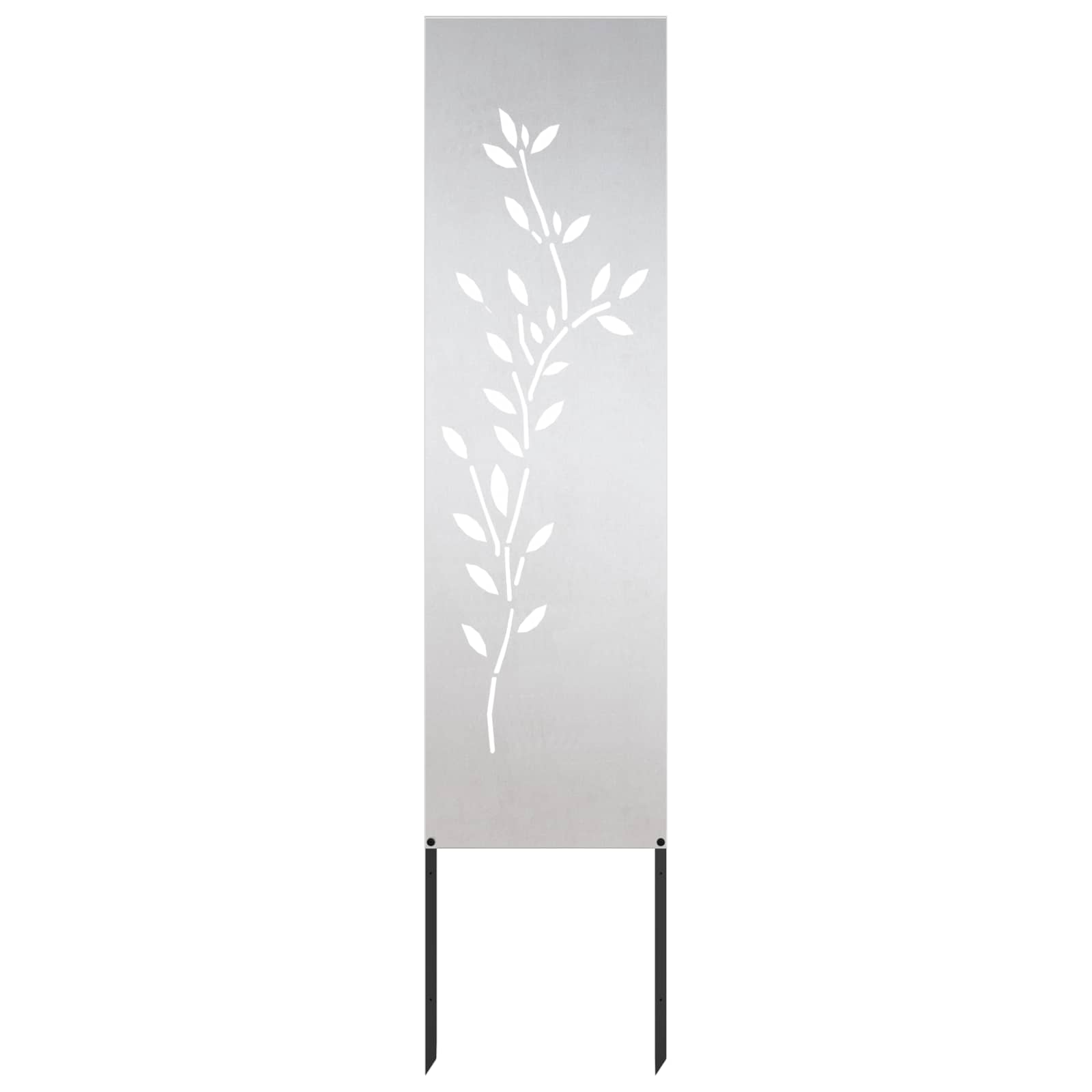 Sodo privatumo ekranas Sidabro 32 x 140 cm Nerūdijantis plienas