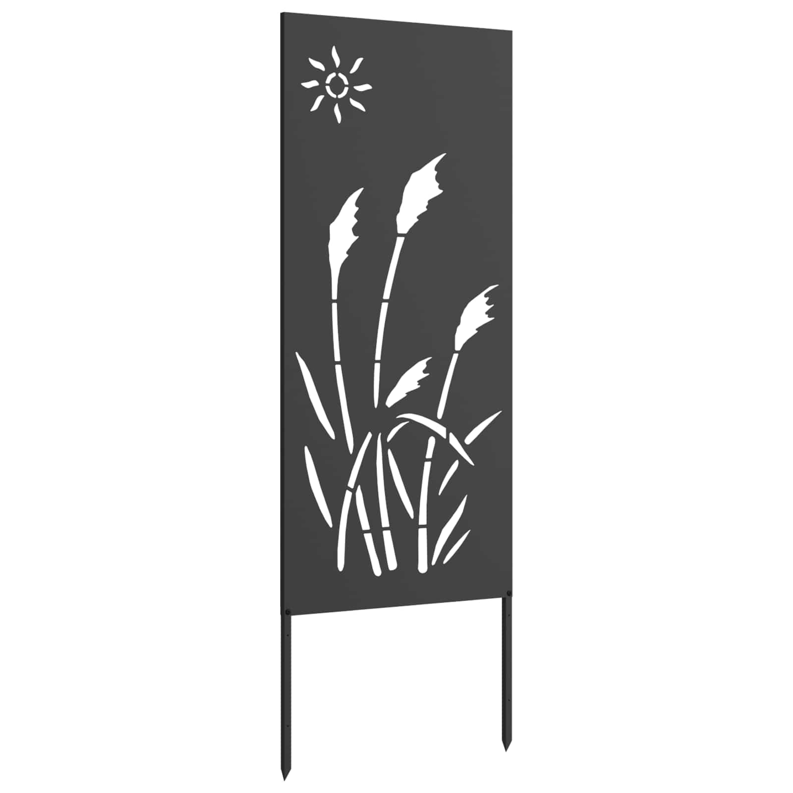 Sodo privatumo ekranas „Fretwork“ Juoda 50 x 140 cm