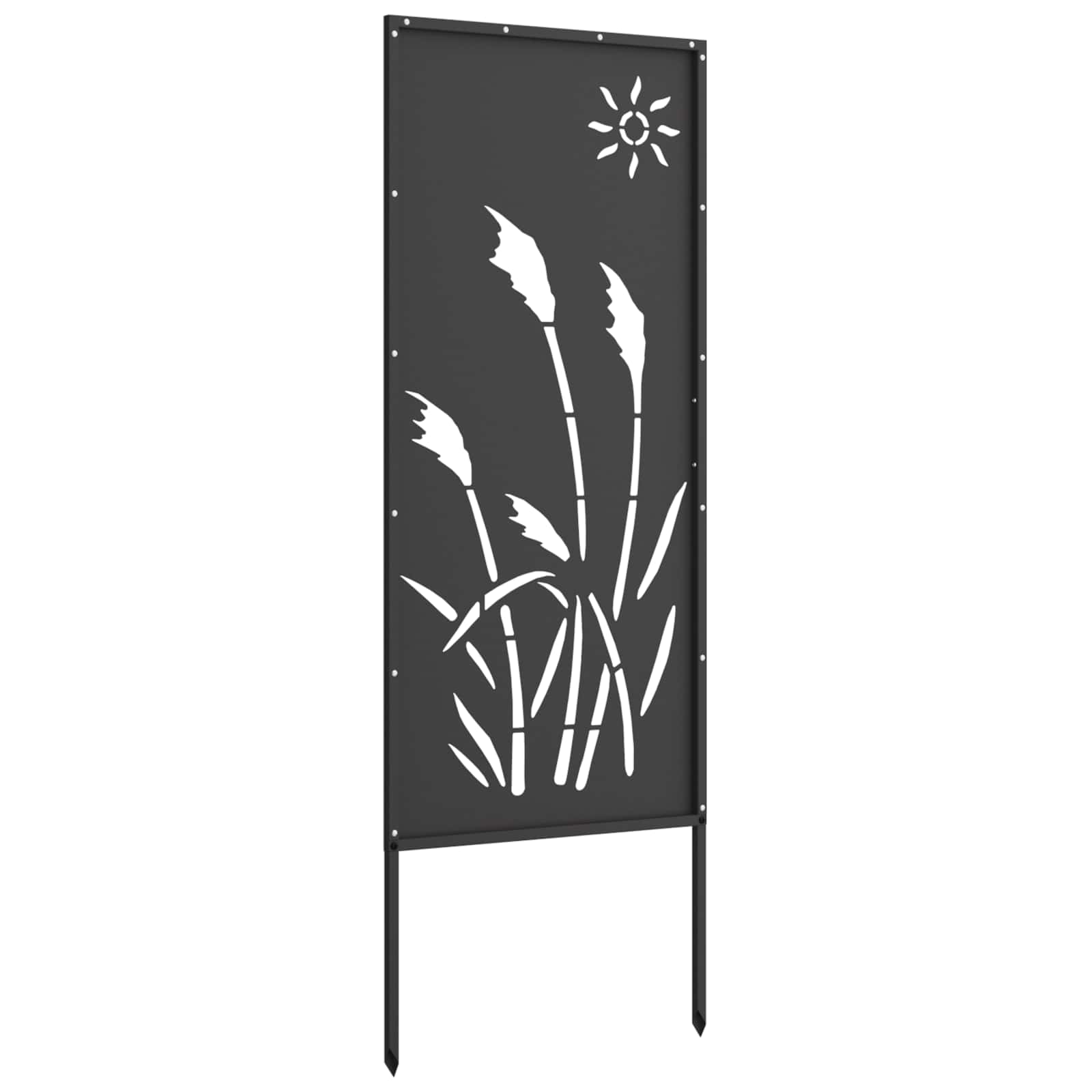 Sodo privatumo ekranas „Fretwork“ Juoda 50 x 140 cm