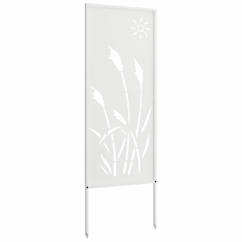 Dārza privātuma ekrāns „Fretwork“ Balts 50 x 140 cm
