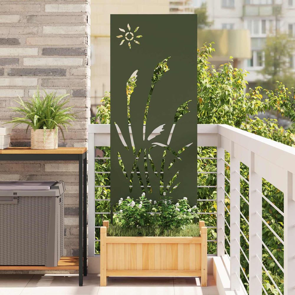 Sodo privatumo ekranas „Fretwork“ Alyvuogių žalia 50 x 140 cm