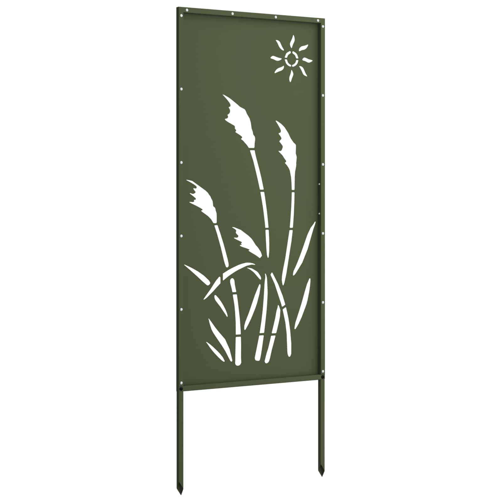 Sodo privatumo ekranas „Fretwork“ Alyvuogių žalia 50 x 140 cm
