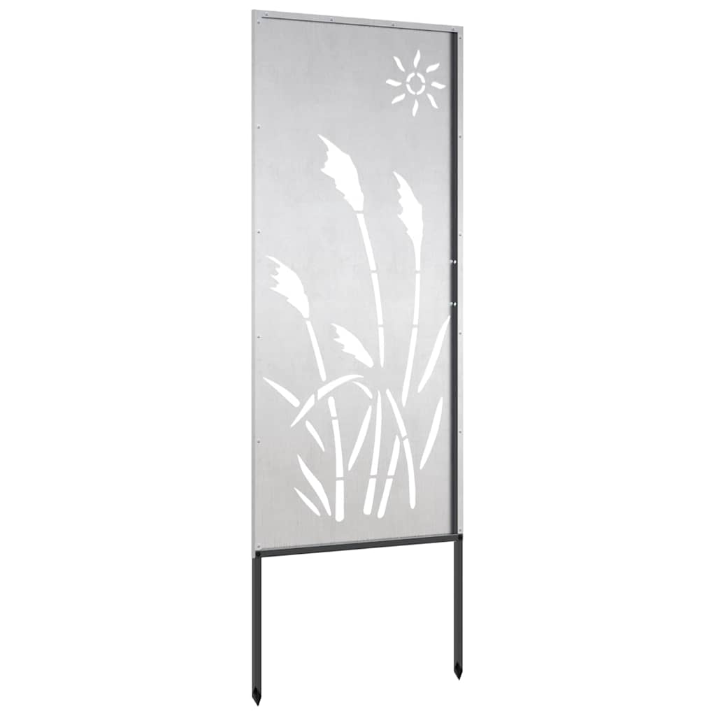 Sodo privatumo ekranas Sidabro 50 x 140 cm Nerūdijantis plienas