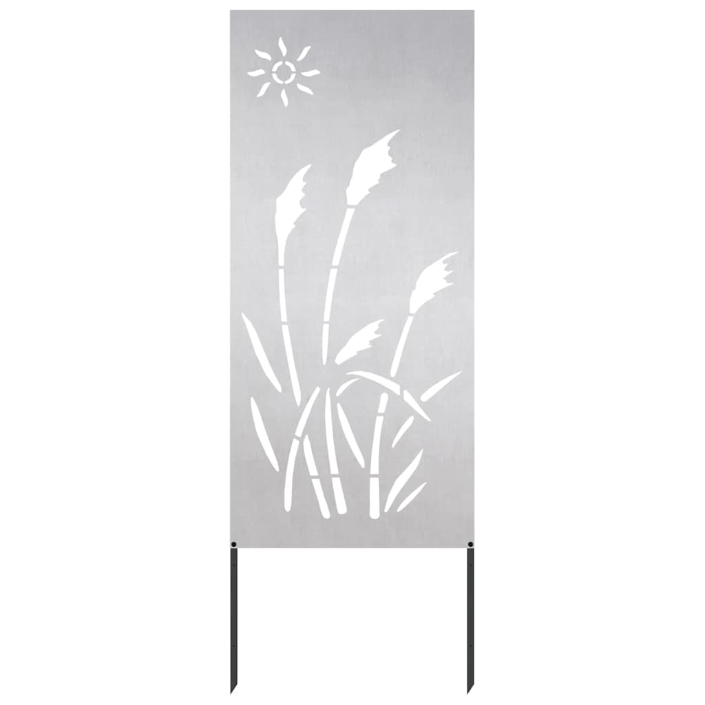 Sodo privatumo ekranas Sidabro 50 x 140 cm Nerūdijantis plienas