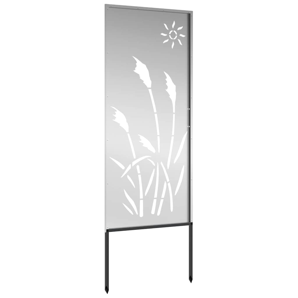 Sodo privatumo ekranas „Fretwork“ Sidabro 50 x 140 cm