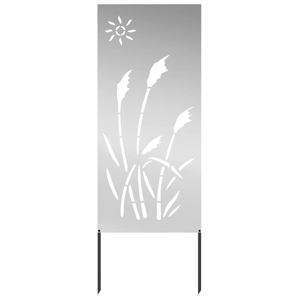 Sodo privatumo ekranas „Fretwork“ Sidabro 50 x 140 cm