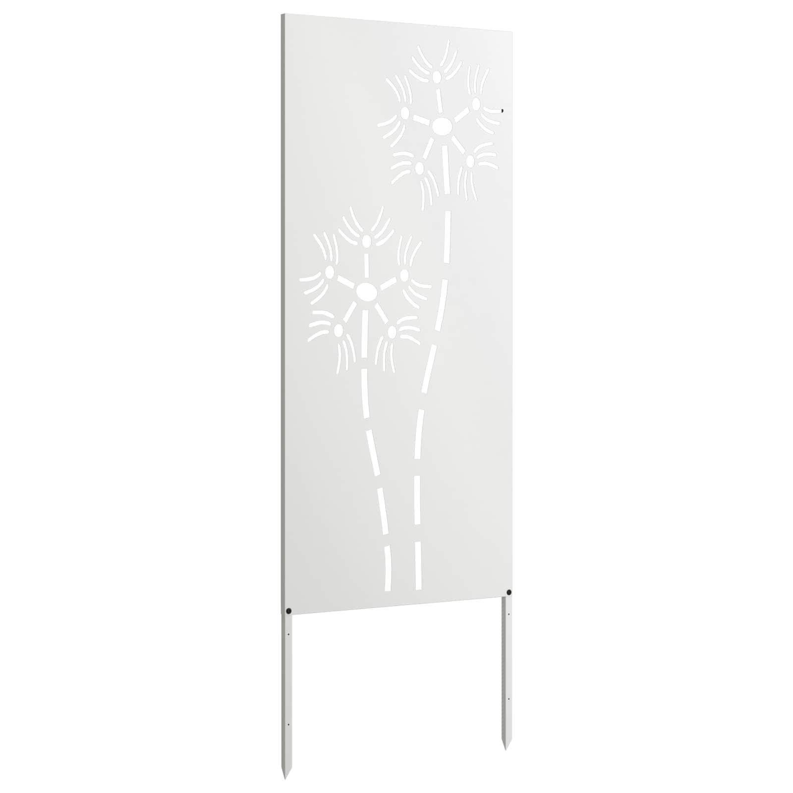 Sodo privatumo ekranas „Fretwork“ Balta 50 x 140 cm