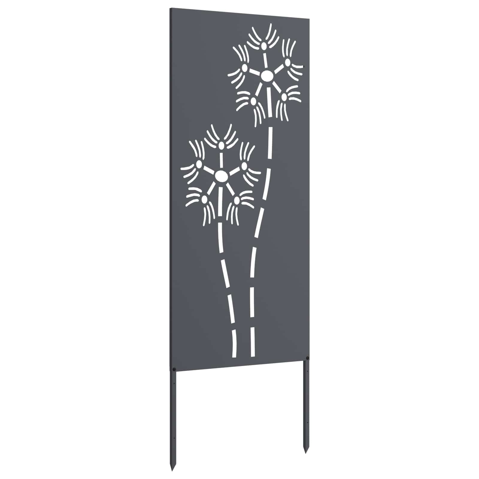 Sodo privatumo ekranas „Fretwork“ Antracitas 50 x 140 cm