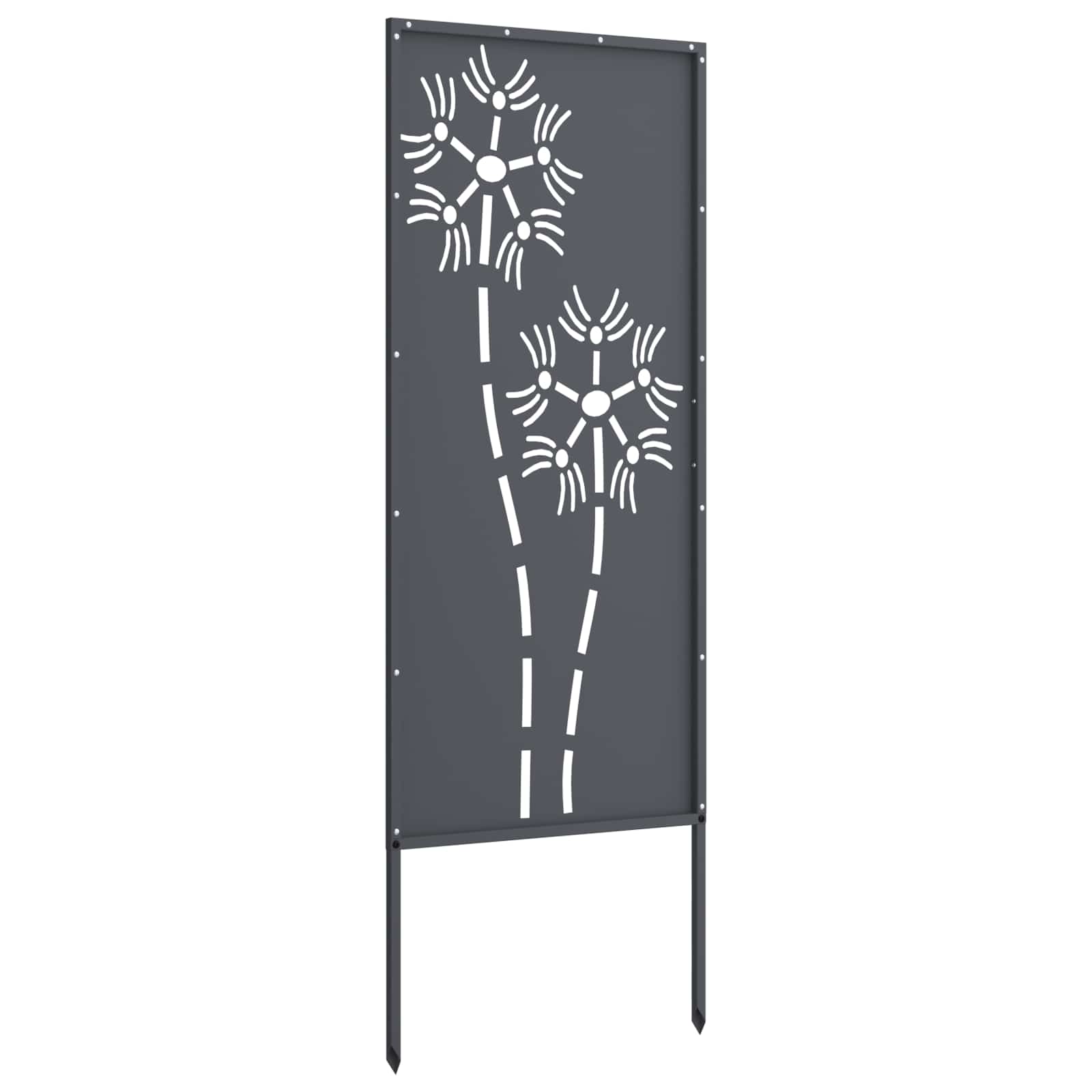 Sodo privatumo ekranas „Fretwork“ Antracitas 50 x 140 cm