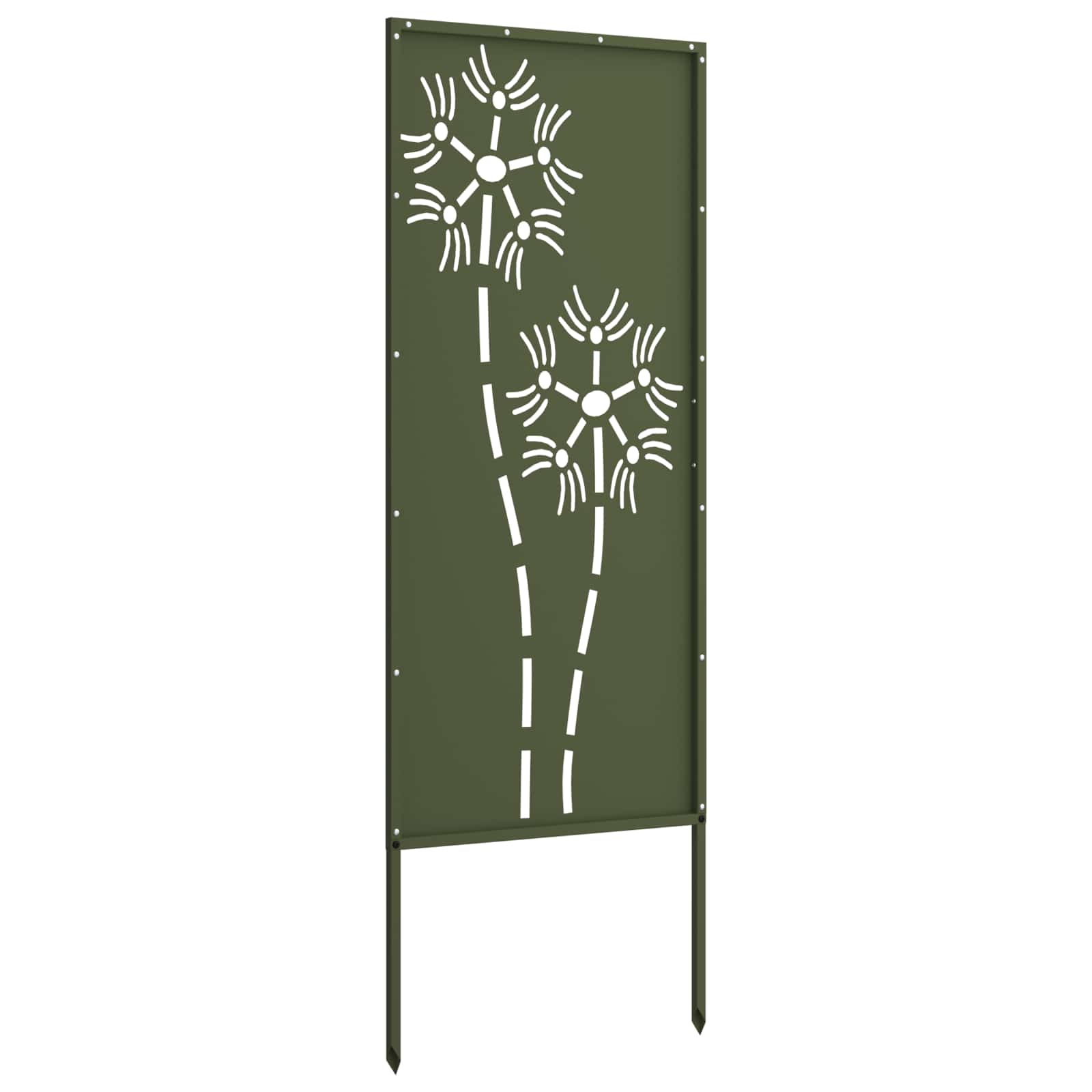 Sodo privatumo ekranas „Fretwork“ Alyvuogių žalia 50 x 140 cm