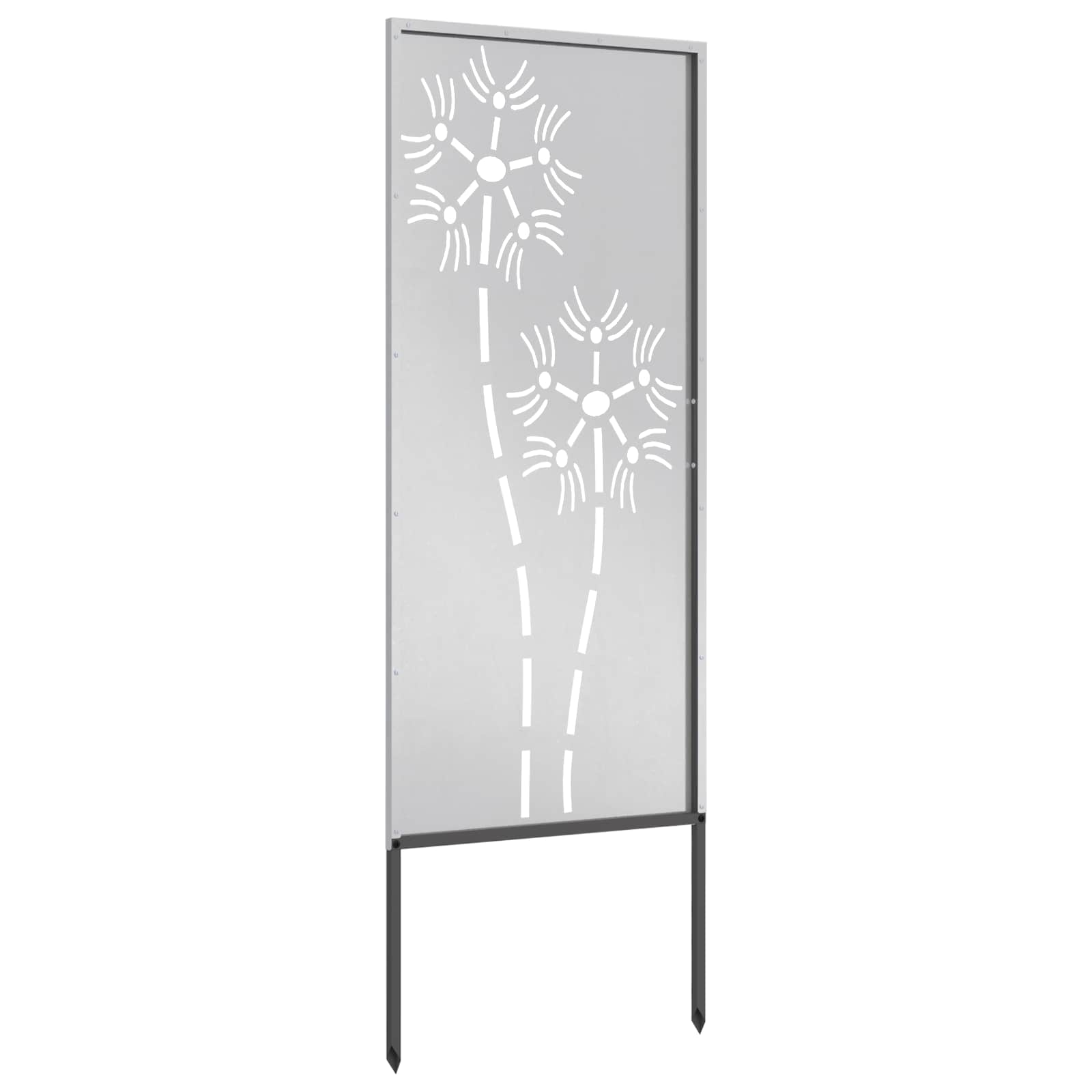 Sodo privatumo ekranas Sidabro 50 x 140 cm Nerūdijantis plienas