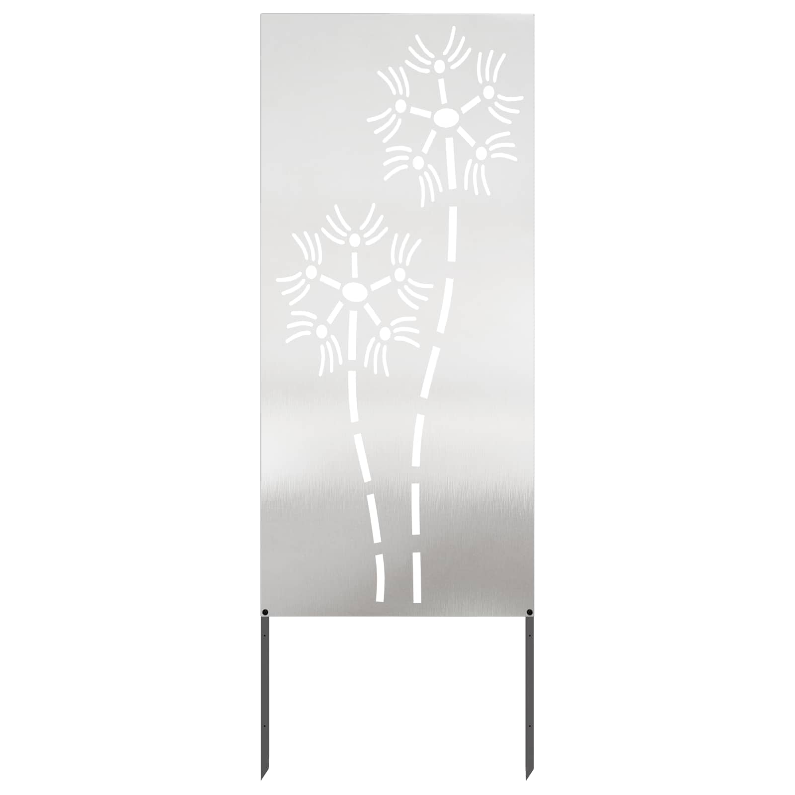 Sodo privatumo ekranas Sidabro 50 x 140 cm Nerūdijantis plienas