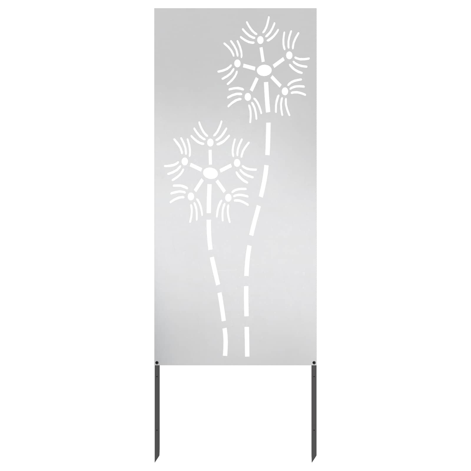 Sodo privatumo ekranas Sidabro 50 x 140 cm Nerūdijantis plienas