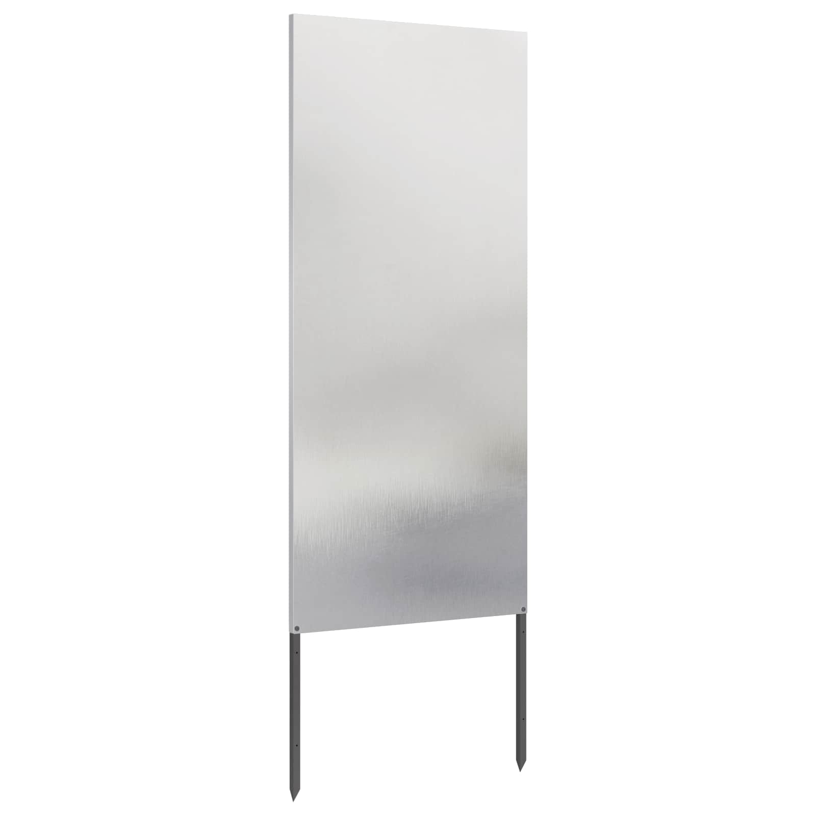Garden privacy screen Silver 50 x 140 cm Stainless steel