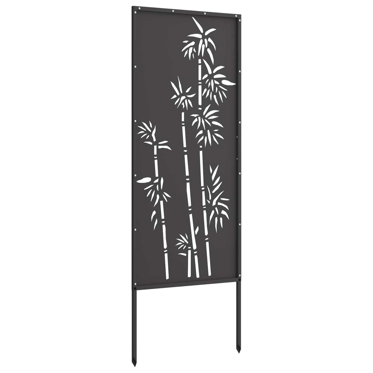 Sodo privatumo ekranas Gėlių Juoda 50 x 140 cm