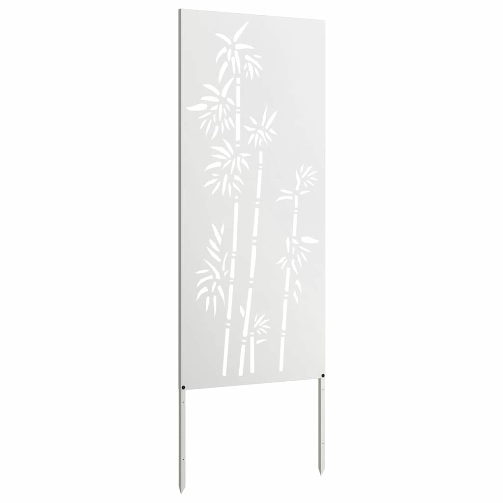 Garden Privacy Screen Flowers White 50 x 140 cm