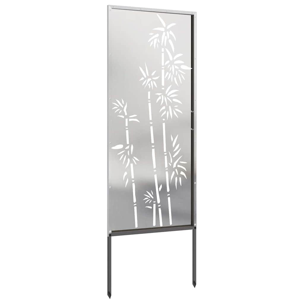 Sodo privatumo ekranas Sidabro 50 x 140 cm Nerūdijantis plienas