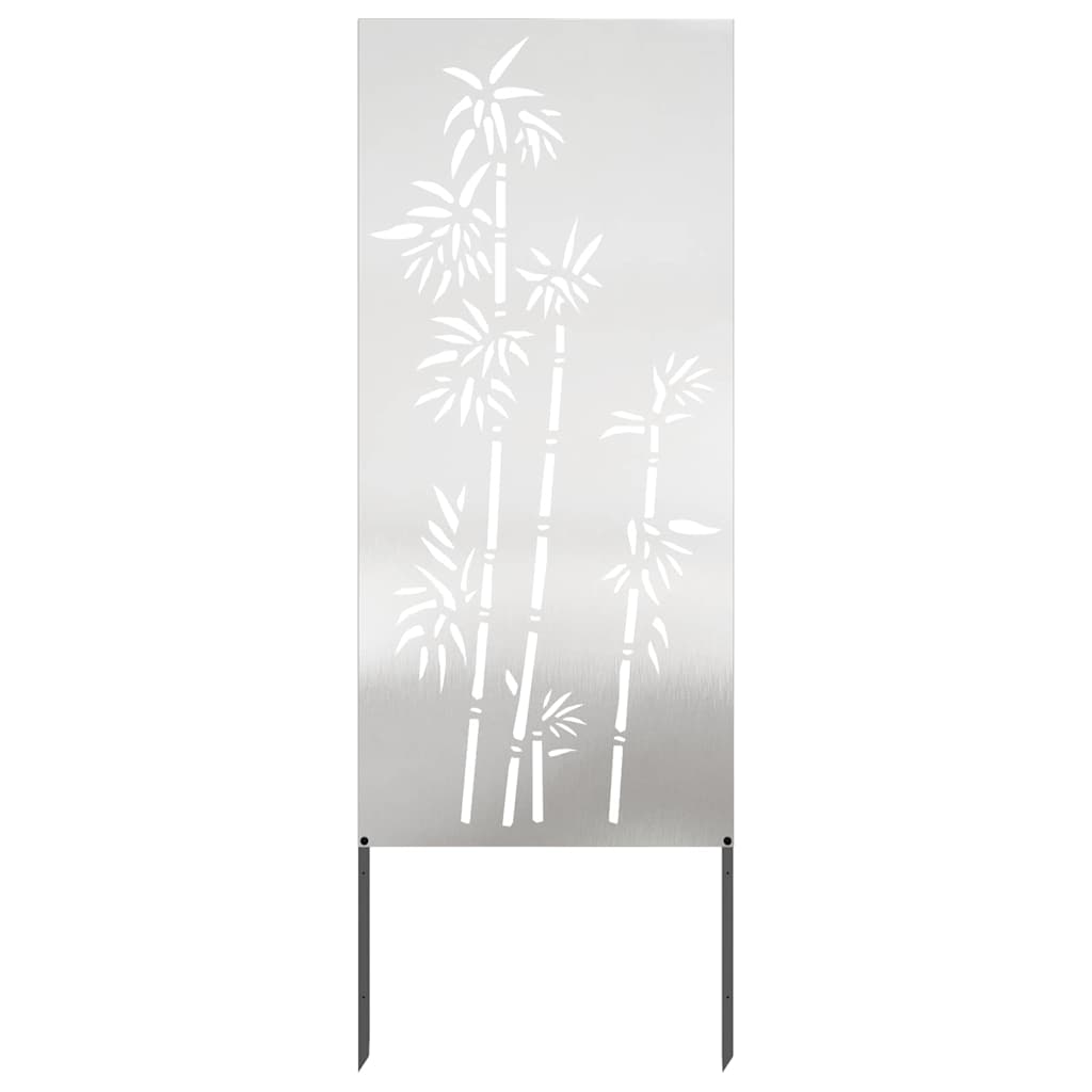 Sodo privatumo ekranas Sidabro 50 x 140 cm Nerūdijantis plienas