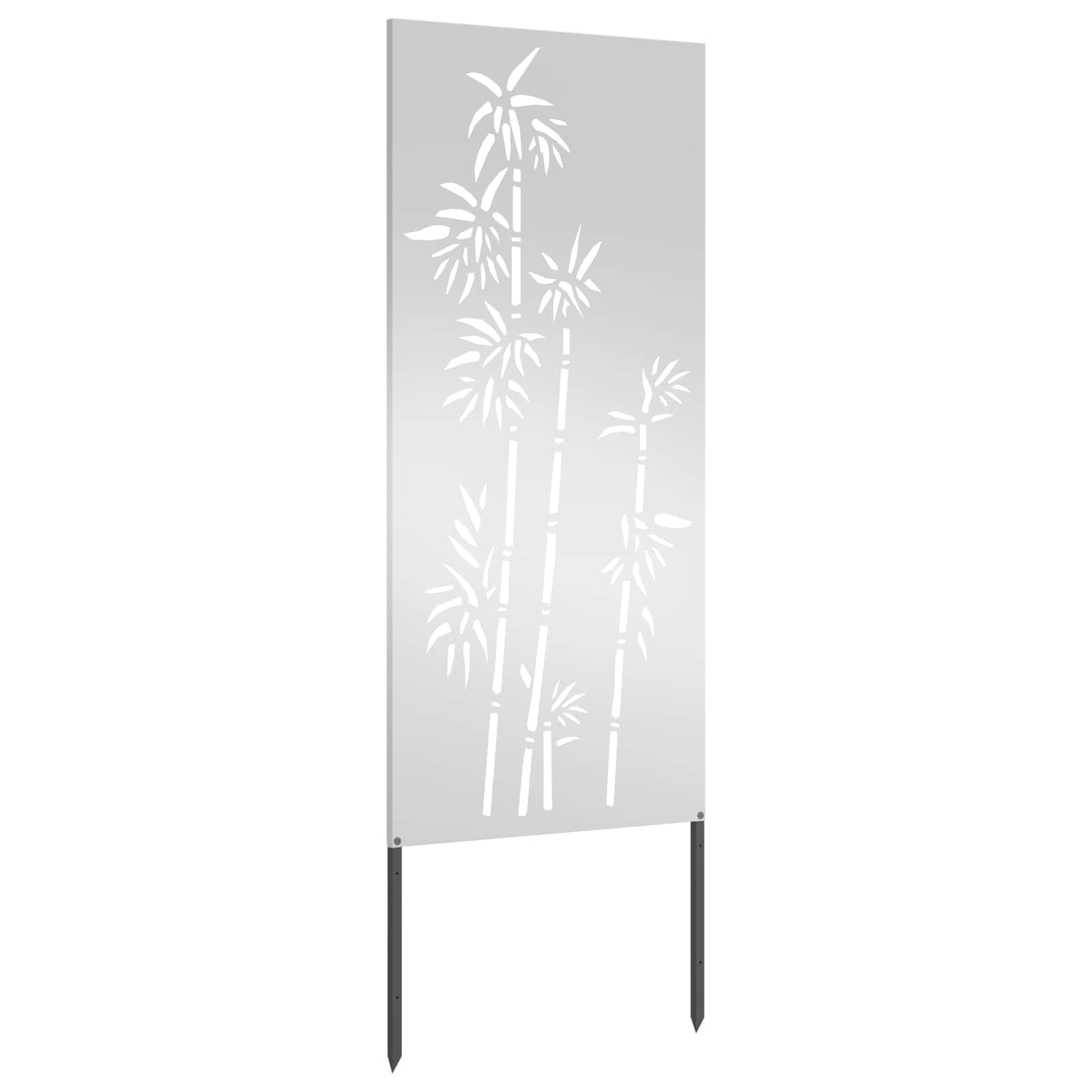 Sodo privatumo ekranas Gėlių Sidabro 50 x 140 cm