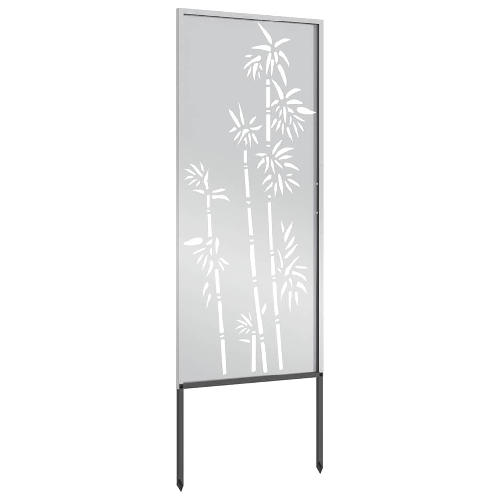 Sodo privatumo ekranas Gėlių Sidabro 50 x 140 cm