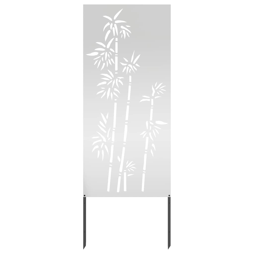 Sodo privatumo ekranas Gėlių Sidabro 50 x 140 cm